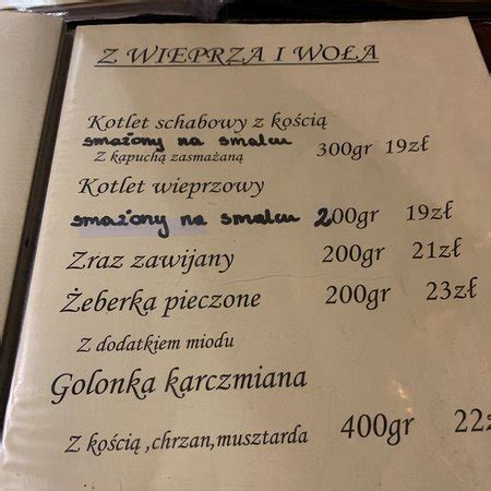 oberża swojskie jadło menu|OBERZA SWOJSKIE JADLO, Krynica